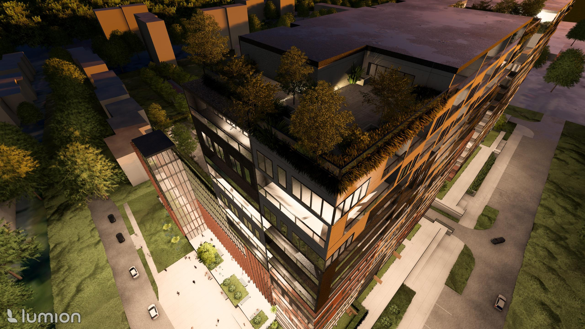 Widok wieczorny od strony NETTO - 4